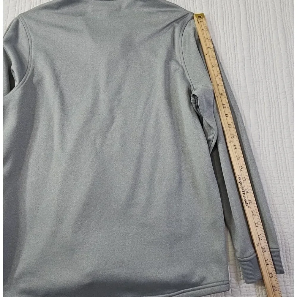 Under Armour Coldgear Loose Men's Size M 1/4 Zip Pullover Grey Activewear EUC LN